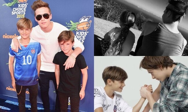 Proof that Brooklyn Beckham is the best big brother around 