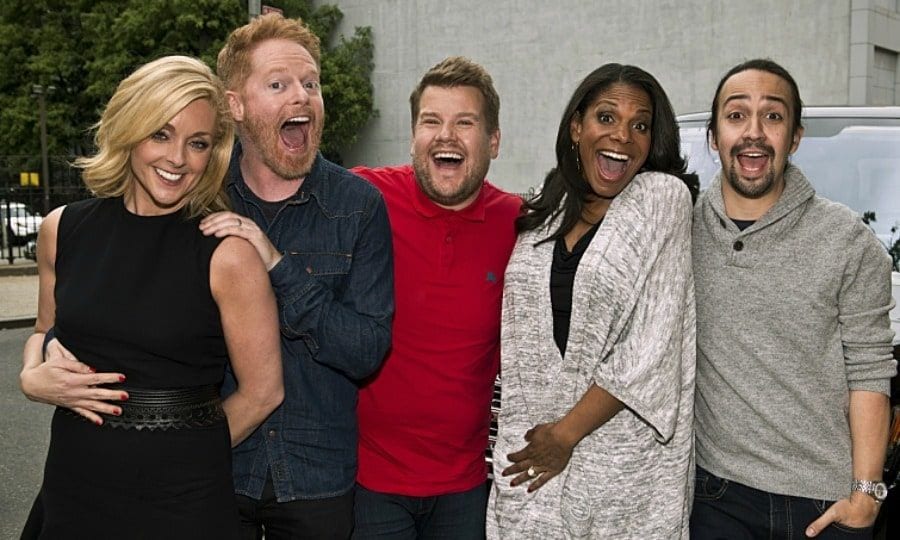 James Corden joins 'Hamilton's Lin-Manuel Miranda and more for Broadway-themed 'Carpool Karaoke'