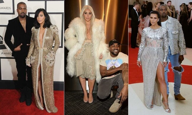 Kim Kardashian and Kanye West's top fashion moments