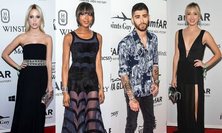 From Naomi Campbell to Zayn Malik: See the star turnout at amfAR's New York Inspiration Gala