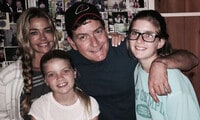 Charlie Sheen shares a rare family photo with Denise Richards and their daughters