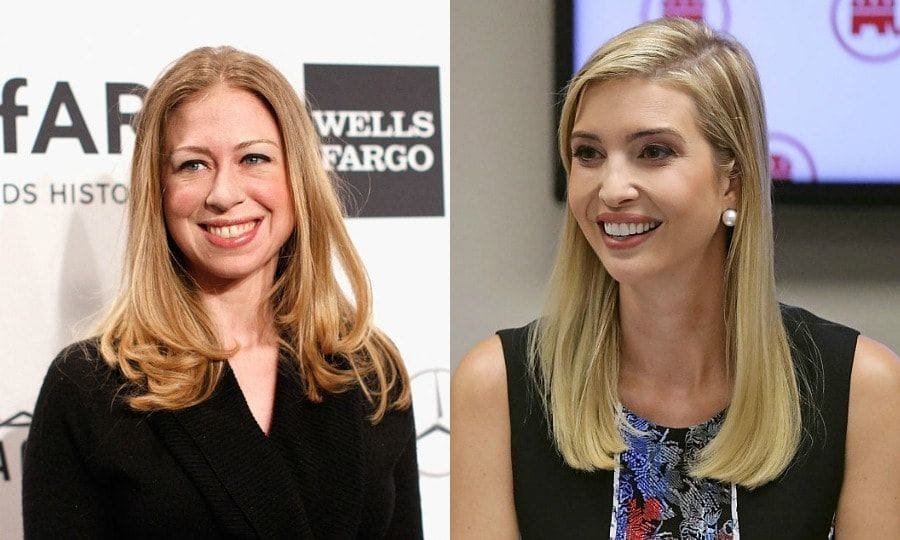 Ivanka Trump and Chelsea Clinton are proud daughters at the first presidential debate