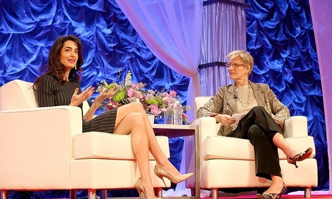 Amal Clooney gives her mom such sweet accolades and explains why women must stick together