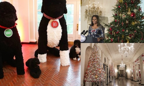 Michelle Obama unveils her final White House Christmas decorations