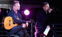 Brad Pitt rocks the stage with Sting at star-studded benefit in LA and more of this week's celebrity candids