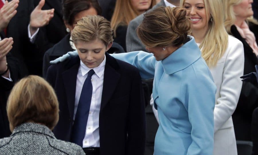 Barron Trump and other young family member step into spotlight at inauguration