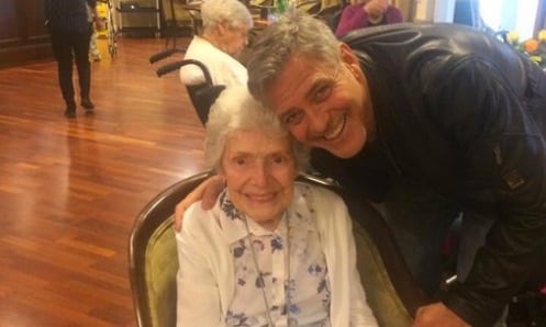 George Clooney makes one fan's birthday extra special with a surprise visit and more star pics