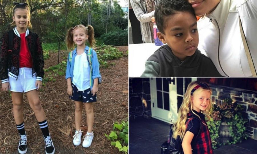 Celebrity parents send their kids back to school 