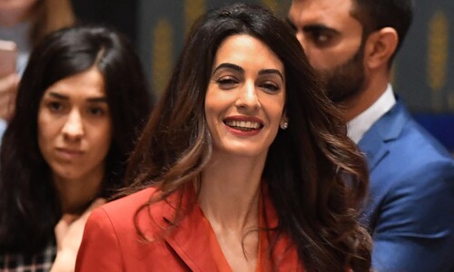 Amal Clooney heads back to work after welcoming twins in June