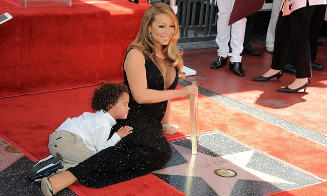 Mariah Carey upstaged by twins Moroccan and Monroe on Walk of Fame