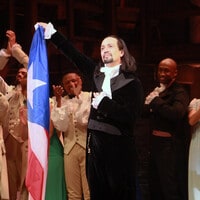 Lin-Manuel Miranda makes tearful return to Hamilton in Puerto Rico before celebrity-filled crowd
