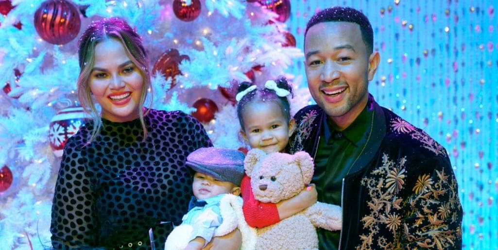 Chrissy Teigen asks fans to pick baby Miles' tux for John Legend's star-studded birthday bash