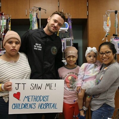 Justin Timberlake Children's hospital surprise