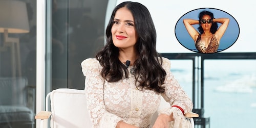 Salma Hayek is 'craving some beach glam' as she shares jaw-dropping vacation pic