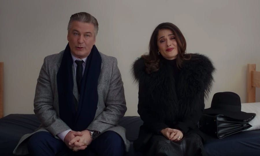Salma Hayek and Alec Baldwin premiere 'Drunk Parents' trailer