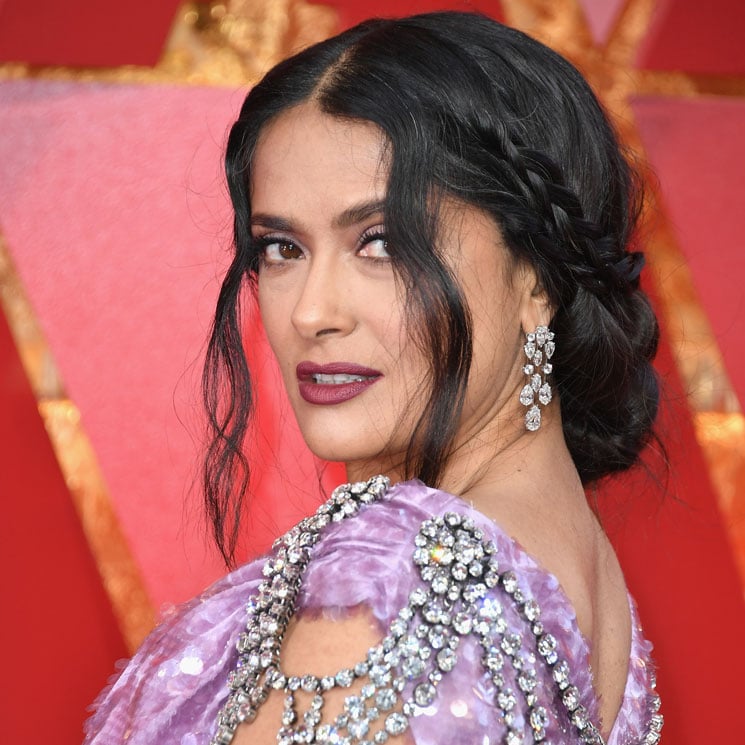 Salma Hayek shows off grey hair on Instagram