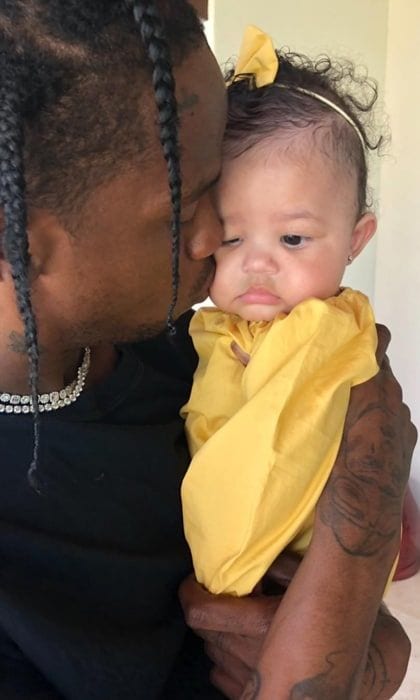Kylie Jenner's daughter Stormi watches dad perform at Super Bowl