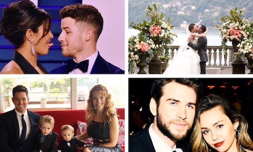 Love's STILL in the air: These celeb couples look as happy as they did on their wedding day