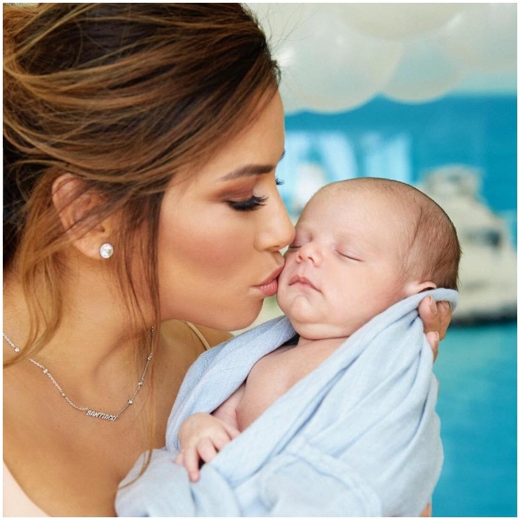 Eva Longoria baby Santi