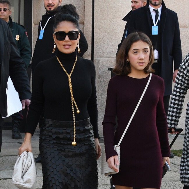 Salma Hayek and daughter Valentina celebrate UK Mother's Day with a special plan