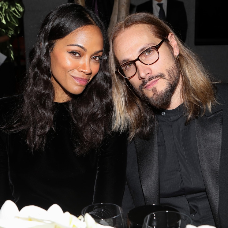 Zoe Saldana and Marco Perego