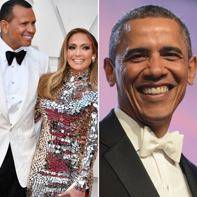 Jennifer Lopez, Alex Rodriguez and Barack Obama
