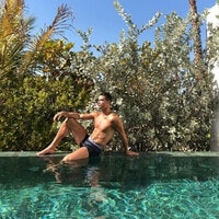 Cristiano Ronaldo posed for an Instagram photo wearing only underwear