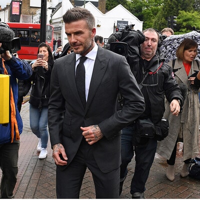 David Beckham courthouse appearance