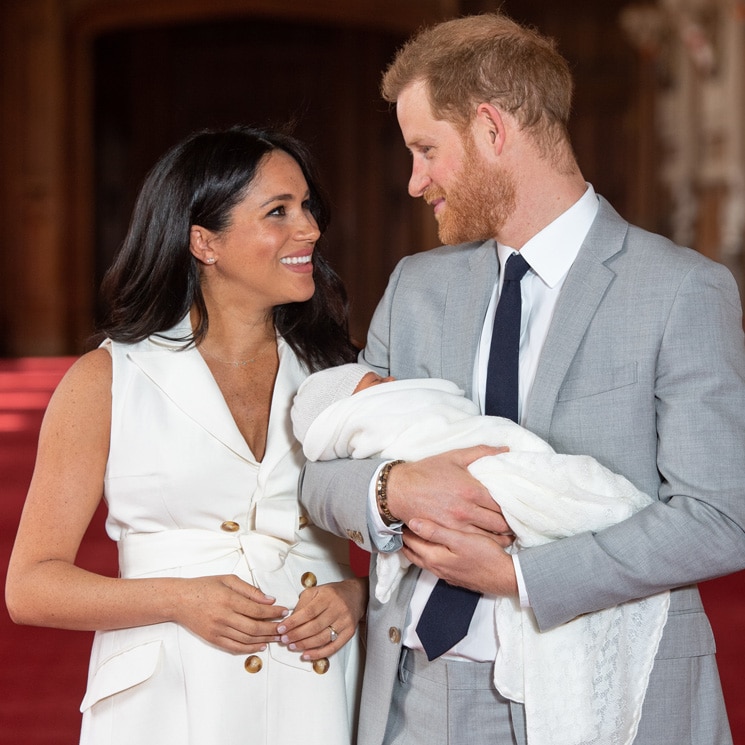 Meghan Markle and Prince Harry with Archie Harrison