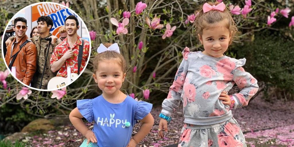 The little Jonas Sisters attend their first-ever Jonas Brothers show