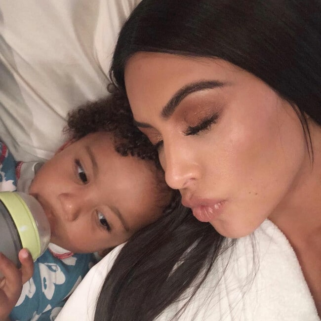 Kim Kardashian's boys Saint and Psalm are the sweetest in new photo
