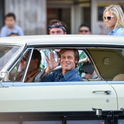 Brad Pitt on set of Once Upon A Time...in Hollywood
