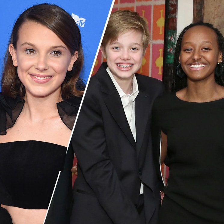 Millie Bobby Brown hangs out with Brad Pitt and Angelina Jolie's kids