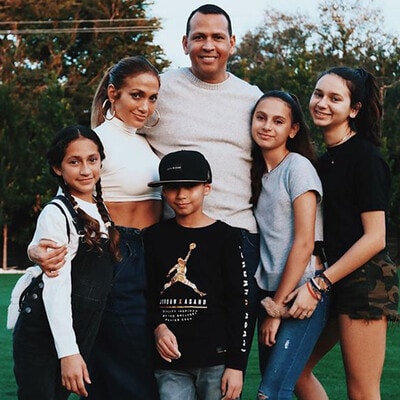 Jennifer Lopez and Alex Rodriguez Family