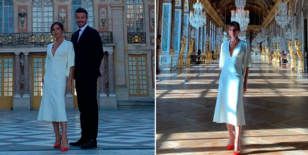 David and Victoria Beckham celebrate their anniversary in style at Versailles