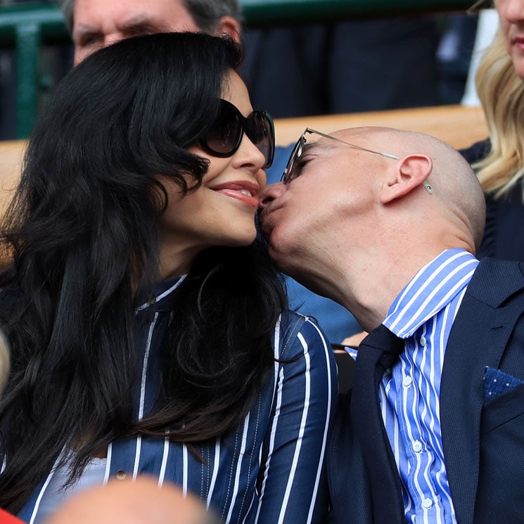 Jeff Bezos and Lauren Sanchez at Wimbledon 