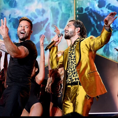 Maluma and Ricky Martin 