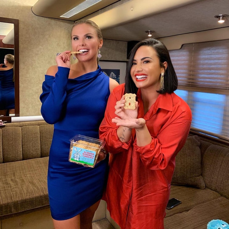 Demi Lovato and 'The Bachelorette' Hannah Brown send a cheeky message to fans on social media