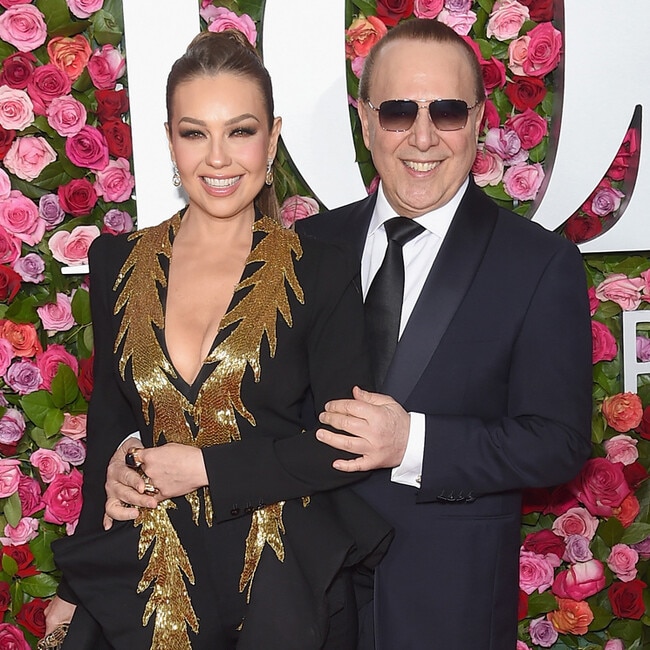 Tommy Mottola gets fit, and Thalia is excited about his biceps!