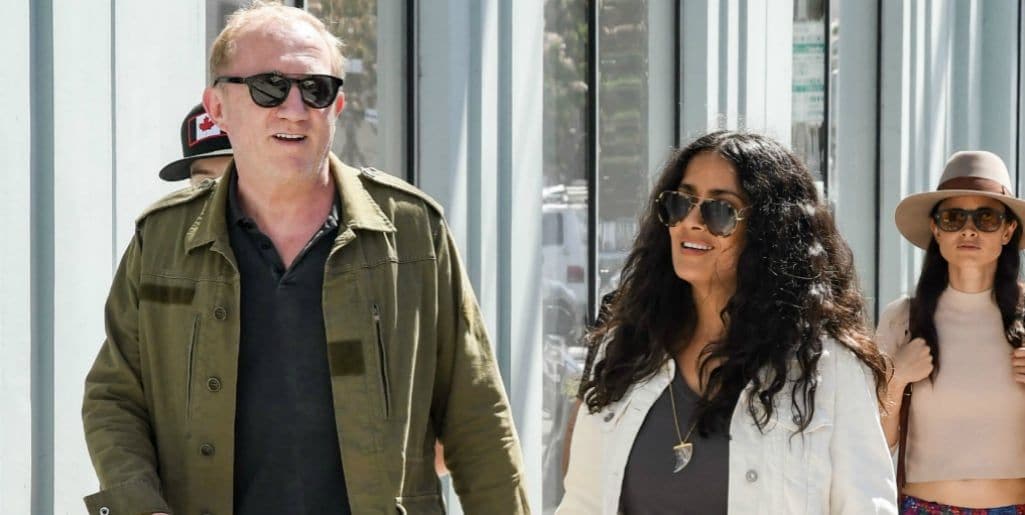 Shopping spree! Salma Hayek hits Rodeo Drive with stepchildren Mathilde and Augustin