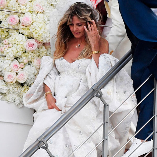 Heidi Klum wears fairytale bridal gown to wed Tom Kaulitz on luxury yacht