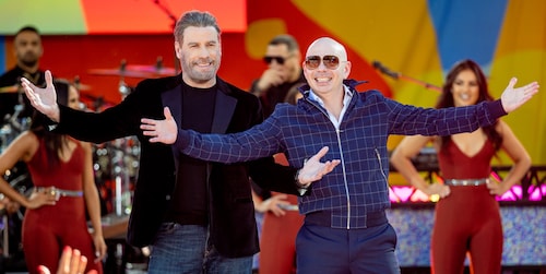 John Travolta pulls the ‘ultimate switch’ in Pitbull’s '3 to Tango' music video