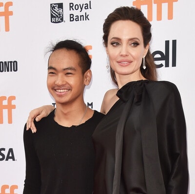 Angelina Jolie and son Maddox