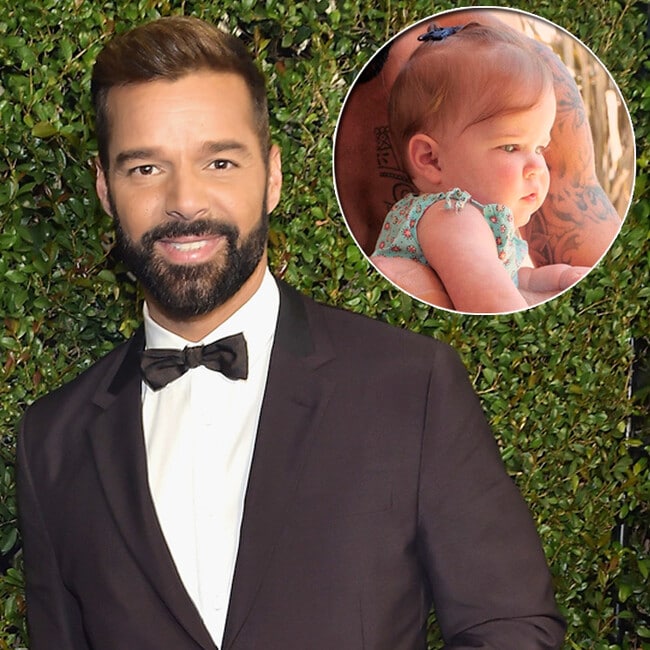Ricky Martin shared a photo of baby Lucia and she's precious!