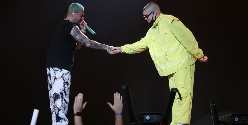 J Balvin and Bad Bunny kick off the Uforia Latin Mix Live concert