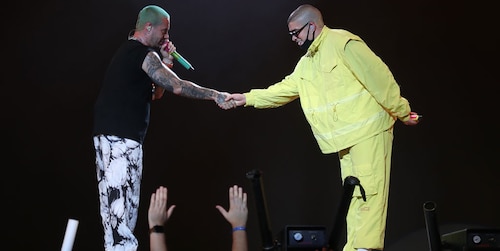 J Balvin and Bad Bunny take the stage to kick off a series of inspiring concerts in Texas