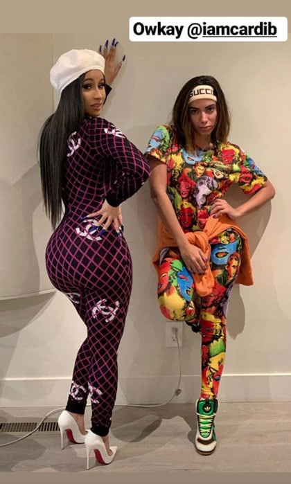 Cardi B and Anitta join each other in the studio