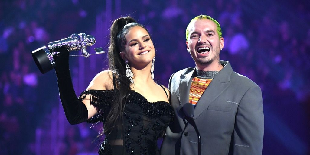 ROSALÍA & J Balvin take home the moonman for the Best Latin category at MTV VMAs