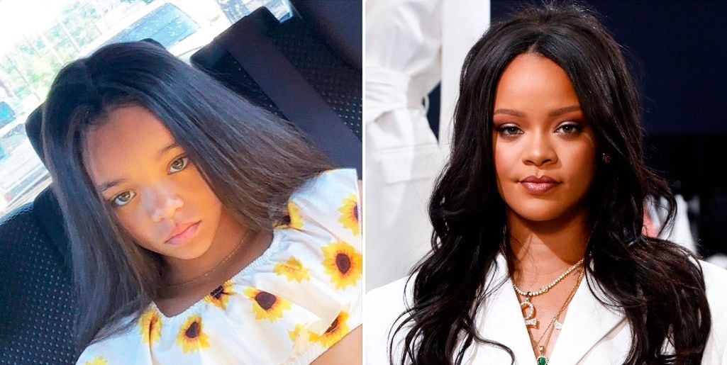 Rihanna finds a girl who looks exactly like the singer
