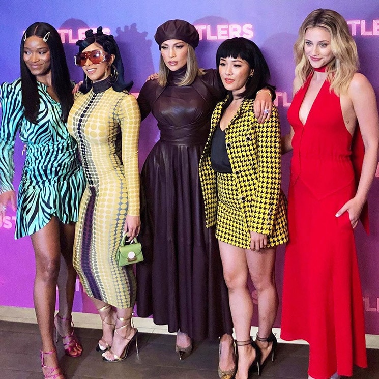 Hustlers stars, Jennifer Lopez, Constance Wu, Nicki Minaj